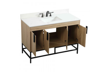 Elegant™ VF48848MW-BS Bathroom Vanity - Mango Wood