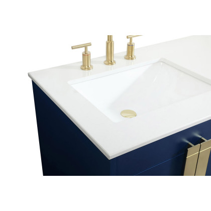 Elegant Bathroom Vanity - Blue (VF48860DMBL)