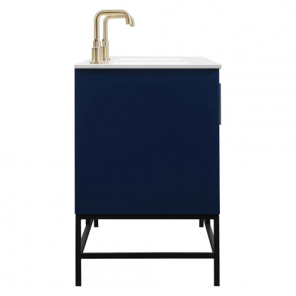 Elegant Bathroom Vanity - Blue (VF48860DMBL)