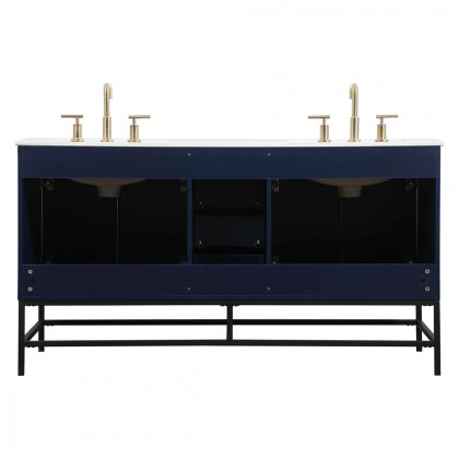 Elegant Bathroom Vanity - Blue (VF48860DMBL)