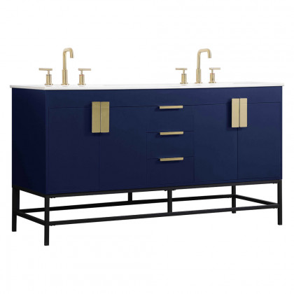 Elegant Bathroom Vanity - Blue (VF48860DMBL)