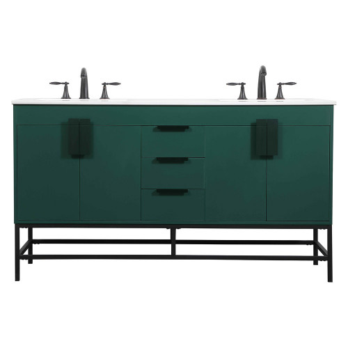 Elegant Bathroom Vanity - Green (VF48860DMGN)