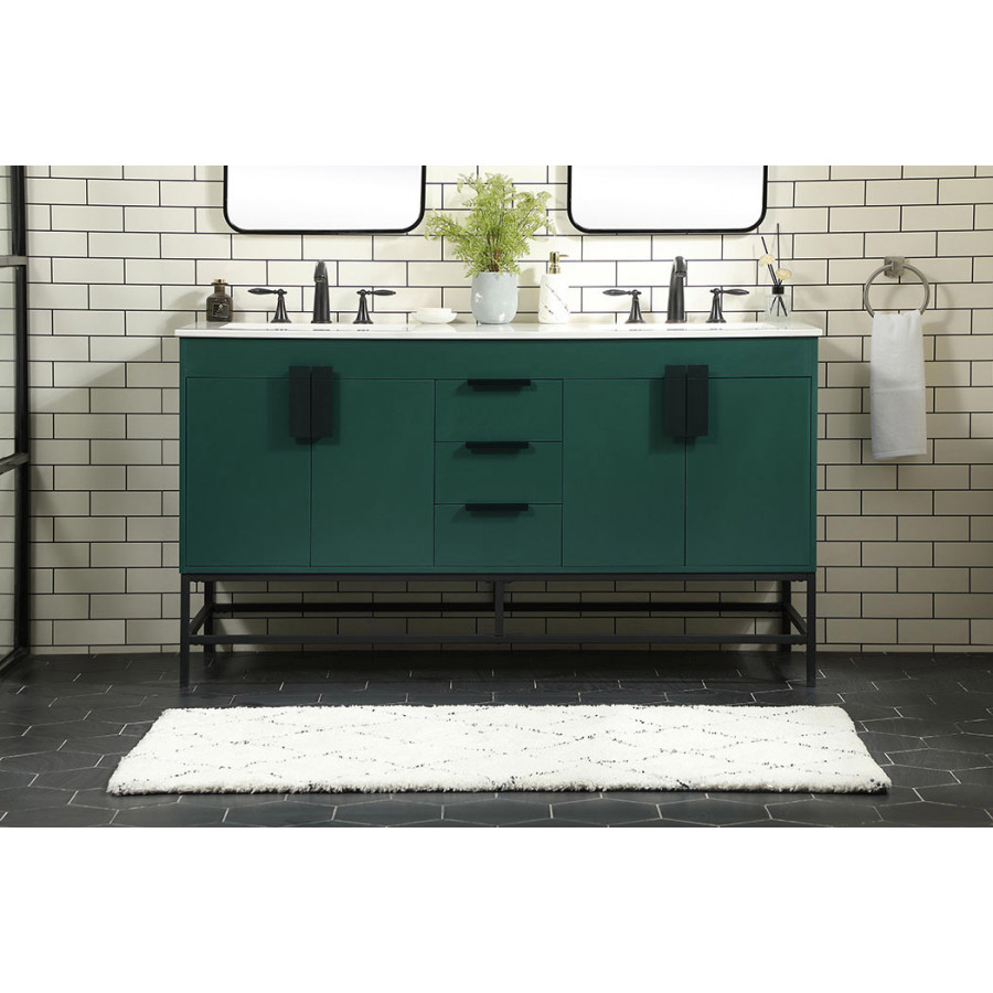 Elegant Bathroom Vanity - Green (VF48860DMGN)
