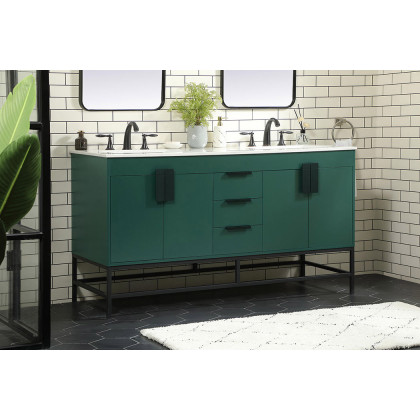 Elegant Bathroom Vanity - Green (VF48860DMGN)