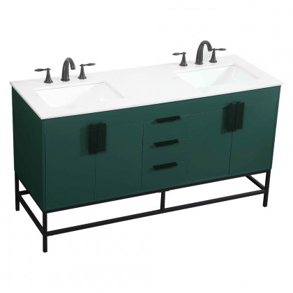 Elegant Bathroom Vanity - Green (VF48860DMGN)