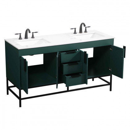Elegant Bathroom Vanity - Green (VF48860DMGN)