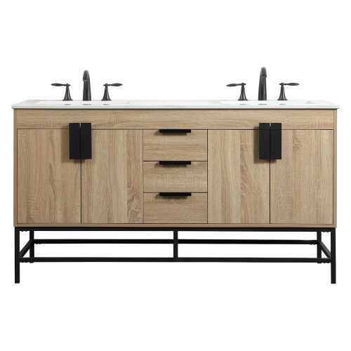 Elegant Bathroom Vanity - Mango Wood (VF48860DMW)