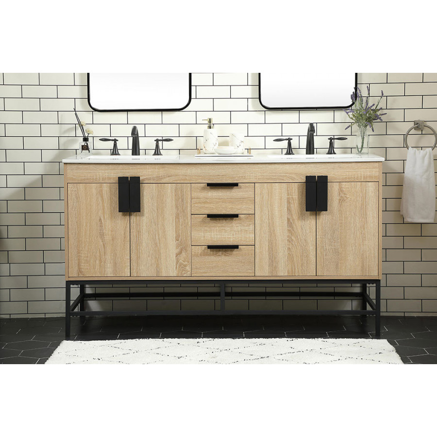 Elegant Bathroom Vanity - Mango Wood (VF48860DMW)