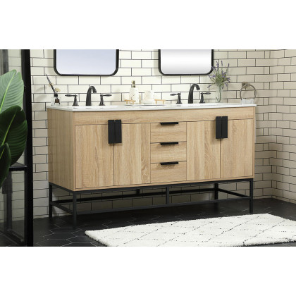 Elegant Bathroom Vanity - Mango Wood (VF48860DMW)