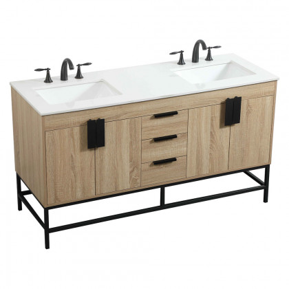 Elegant Bathroom Vanity - Mango Wood (VF48860DMW)