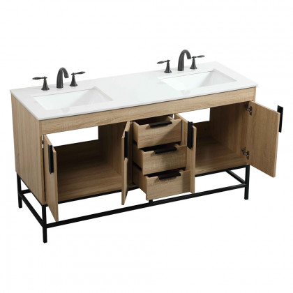 Elegant Bathroom Vanity - Mango Wood (VF48860DMW)