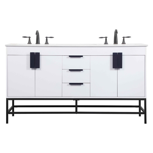 Elegant Bathroom Vanity - White (VF48860DMWH)