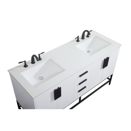 Elegant Bathroom Vanity - White (VF48860DMWH)