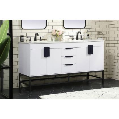Elegant Bathroom Vanity - White (VF48860DMWH)