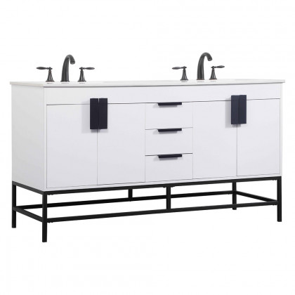 Elegant Bathroom Vanity - White (VF48860DMWH)