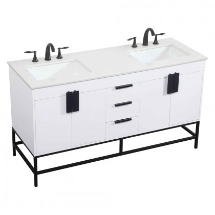 Elegant Bathroom Vanity - White (VF48860DMWH)