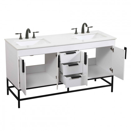 Elegant Bathroom Vanity - White (VF48860DMWH)