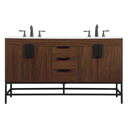 Elegant Bathroom Vanity - Walnut (VF48860DMWT)