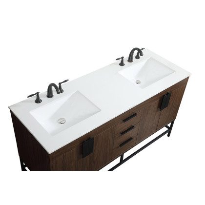 Elegant Bathroom Vanity - Walnut (VF48860DMWT)