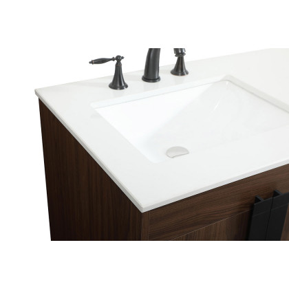 Elegant Bathroom Vanity - Walnut (VF48860DMWT)