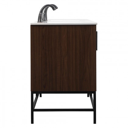 Elegant Bathroom Vanity - Walnut (VF48860DMWT)