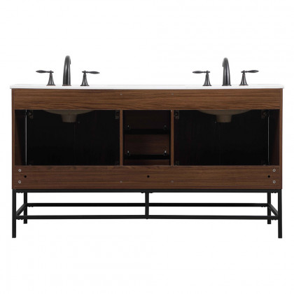 Elegant Bathroom Vanity - Walnut (VF48860DMWT)