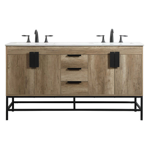 Elegant Bathroom Vanity - Natural Oak (VF48860DNT)