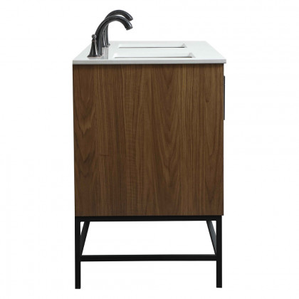 Elegant Bathroom Vanity - Walnut Brown (VF48860DWB)