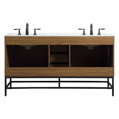 Elegant Bathroom Vanity - Walnut Brown (VF48860DWB)