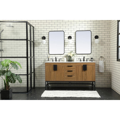 Elegant Bathroom Vanity - Walnut Brown (VF48860DWB)