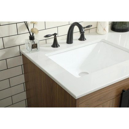 Elegant Bathroom Vanity - Walnut Brown (VF48860DWB)
