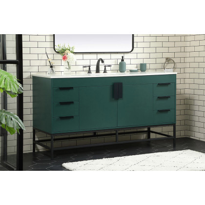 Elegant Bathroom Vanity - Green (VF48860MGN)