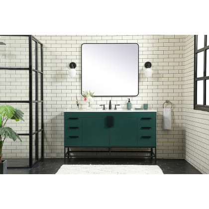 Elegant Bathroom Vanity - Green (VF48860MGN)