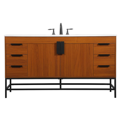 Elegant Bathroom Vanity - Teak (VF48860MTK)