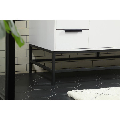 Elegant Bathroom Vanity - White (VF48860MWH)