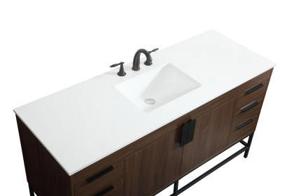 Elegant™ VF48860MWT Bathroom Vanity - Walnut