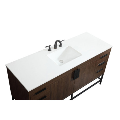 Elegant Bathroom Vanity - Walnut (VF48860MWT)