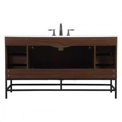 Elegant Bathroom Vanity - Walnut (VF48860MWT)
