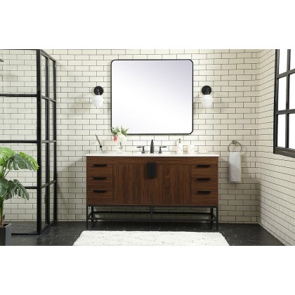 Elegant Bathroom Vanity - Walnut (VF48860MWT)