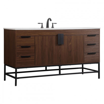 Elegant Bathroom Vanity - Walnut (VF48860MWT)