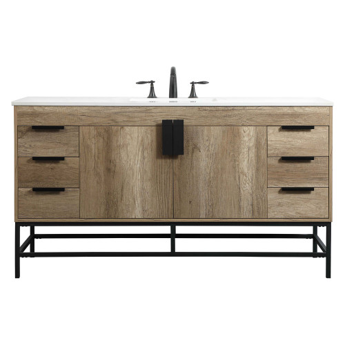 Elegant Bathroom Vanity - Natural Oak (VF48860NT)
