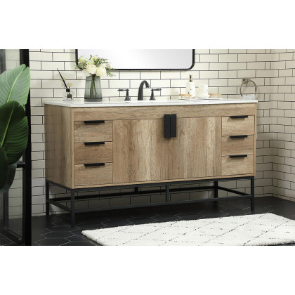 Elegant Bathroom Vanity - Natural Oak (VF48860NT)