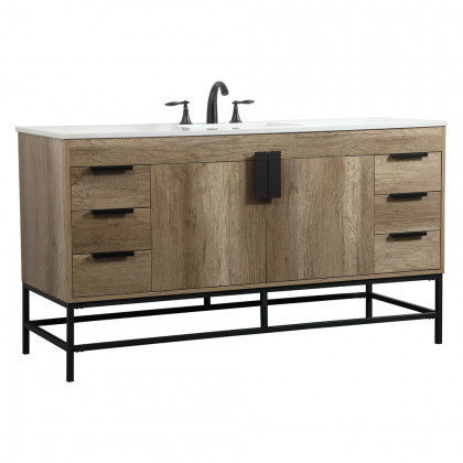 Elegant Bathroom Vanity - Natural Oak (VF48860NT)
