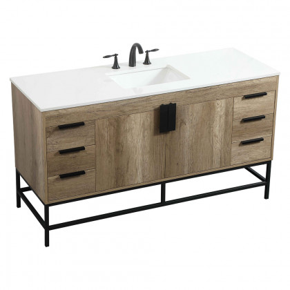 Elegant Bathroom Vanity - Natural Oak (VF48860NT)