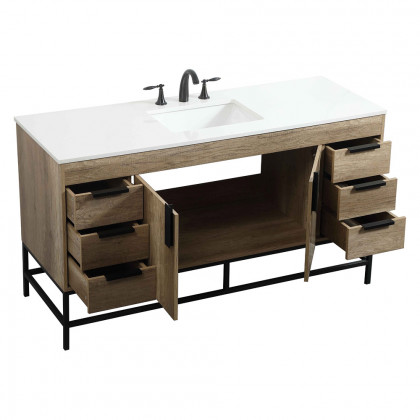 Elegant Bathroom Vanity - Natural Oak (VF48860NT)