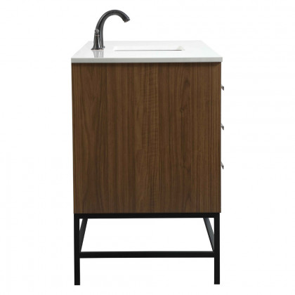 Elegant Bathroom Vanity - Walnut Brown (VF48860WB)