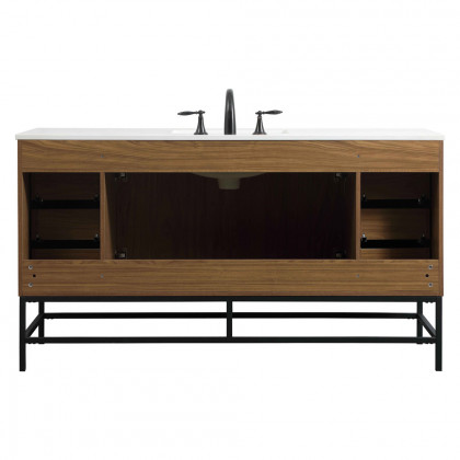 Elegant Bathroom Vanity - Walnut Brown (VF48860WB)