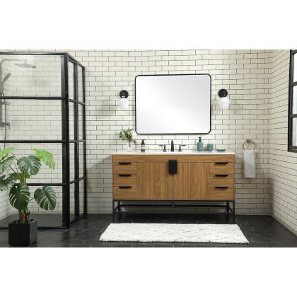 Elegant Bathroom Vanity - Walnut Brown (VF48860WB)