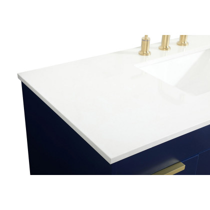 Elegant Bathroom Vanity - Blue (VF488W48MBL)