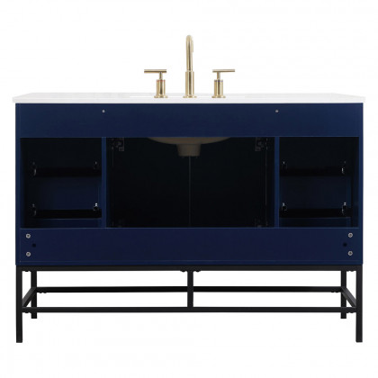 Elegant Bathroom Vanity - Blue (VF488W48MBL)